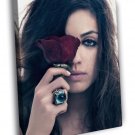 Mila Kunis Rose Amazing Cool Portrait Actress WALL  20x16 inch FRAMED CANVAS PRINT