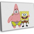 SpongeBob SquarePants Patrick Star Friends Funny Kids WALL  20x16 inch FRAMED CANVAS PRINT