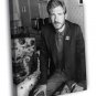 Harrison Ford Young Handsome Amazing BW Portrait Rare WALL  20x16 inch FRAMED CANVAS PRINT