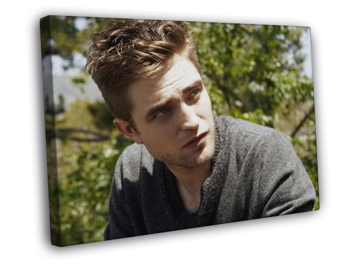 Robert Pattinson Actor WALL  20x16 inch FRAMED CANVAS PRINT