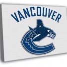 Vancouver Canucks Logo Hockey Sport Art WALL  20x16 inch FRAMED CANVAS PRINT