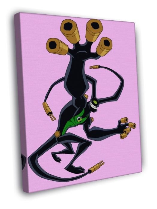 Ben 10 Feedback Alien Cartoon TV Series Art WALL  20x16 inch FRAMED CANVAS PRINT