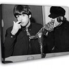 Fun Ringo Starr Paul McCartney Rock Band WALL  20x16 inch FRAMED CANVAS PRINT