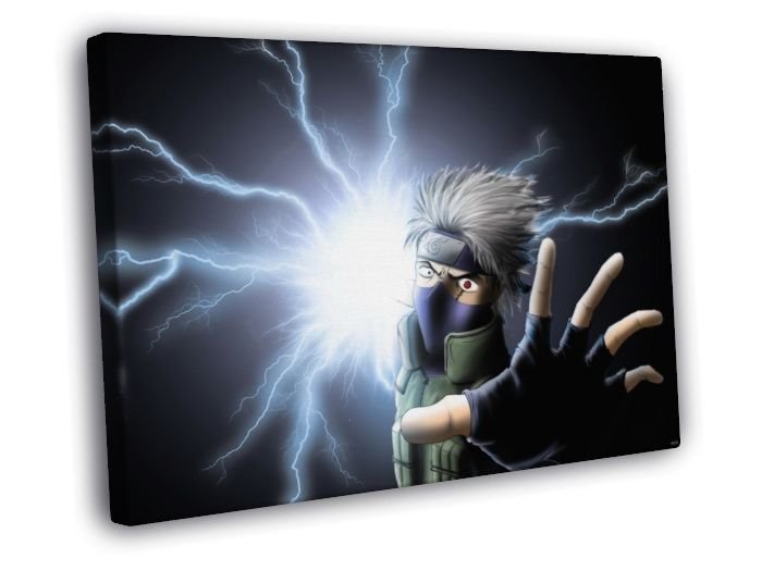 Naruto Hatake Kakashi Beautiful Anime Manga WALL  20x16 inch FRAMED CANVAS PRINT