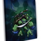 Leonardo Teenage Mutant Ninja Turtles TMNT Art WALL  20x16 inch FRAMED CANVAS PRINT