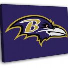 Baltimore Ravens Football Logo Hockey Art  20x16 inch FRAMED CANVAS WALL PRINT