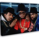 Run–D.M.C. Group Run DMC Retro Band Rapper Hip-Hop Rap WALL  20x16 inch FRAMED CANVAS PRINT