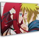 Naruto Namikaze Minato Kushina Uzumaki Anime Manga Art WALL  20x16 inch FRAMED CANVAS PRINT