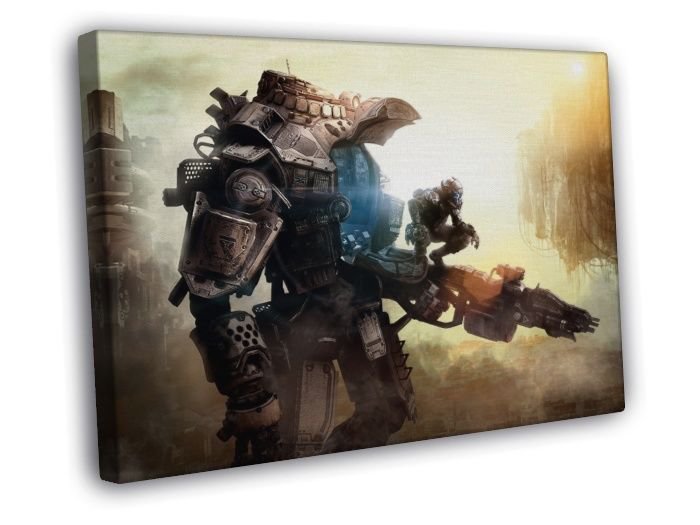 Titanfall Video Game Mech Amazing Art WALL  20x16 inch FRAMED CANVAS PRINT