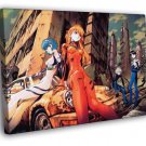 Neon Genesis Evangelion Characters Anime Manga WALL  20x16 inch FRAMED CANVAS PRINT