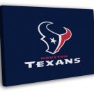 Houston Texans Football Logo Hockey Sport Art  20x16 inch FRAMED CANVAS WALL PRINT
