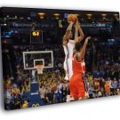 Kevin Durant Game Winner Jump Shot Basketball  20x16 inch FRAMED CANVAS WALL PRINT