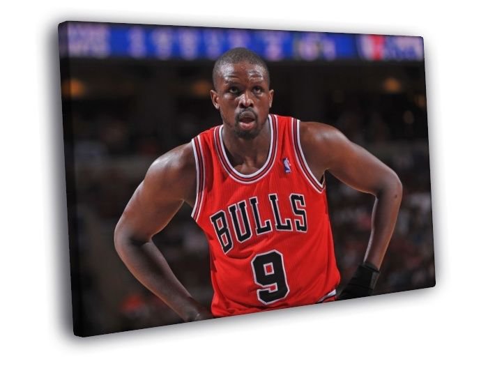 Luol Deng Chicago Bulls Basketball Sport  20x16 inch FRAMED CANVAS WALL PRINT