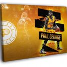 Paul George 24 Art Indiana Pacers Basketball  20x16 inch FRAMED CANVAS WALL PRINT