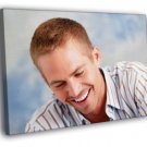 Paul Walker Smile Portrait Actor  20x16 inch FRAMED CANVAS WALL PRINT