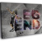 Tim Duncan Legend San Antonio Spurs Art Sport  20x16 inch FRAMED CANVAS WALL PRINT