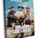 A Million Ways To Die In The West Awesome Movie  20x16 inch FRAMED CANVAS WALL PRINT