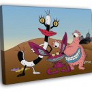 Aaahh!!! Real Monsters Characters Cartoon TV Cool Art  20x16 inch FRAMED CANVAS WALL PRINT