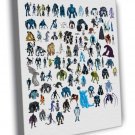 Ben 10 All Aliens Characters Cartoon TV Series Art  20x16 inch FRAMED CANVAS WALL PRINT