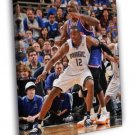 Dwight Howard vs Shaquille O'Neal Orlando Magic  20x16 inch FRAMED CANVAS WALL PRINT