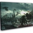 Epic Fantasy Battle Monsters Barbarians Berserkers Art  20x16 inch FRAMED CANVAS WALL PRINT