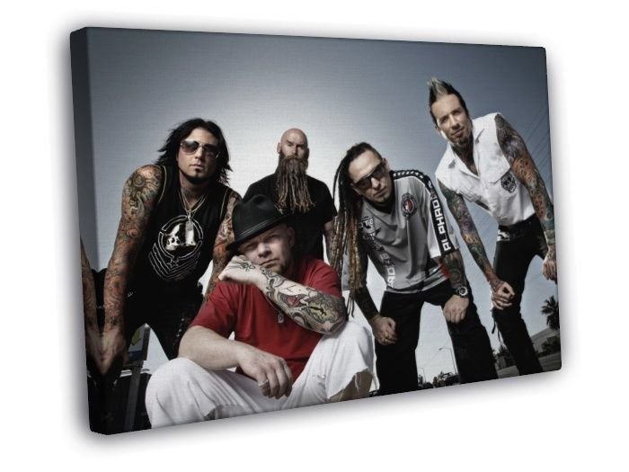 Five Finger Death Punch FFDP 5FDP Groove Metal Band  20x16 inch FRAMED CANVAS WALL PRINT