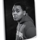 Kevin Gates BW Rapper Hip-Hop Music Rap  20x16 inch FRAMED CANVAS WALL PRINT