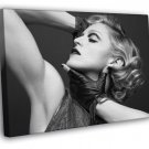 Madonna Louise Ciccone BW Portrait Actress Singer  20x16 inch FRAMED CANVAS WALL PRINT