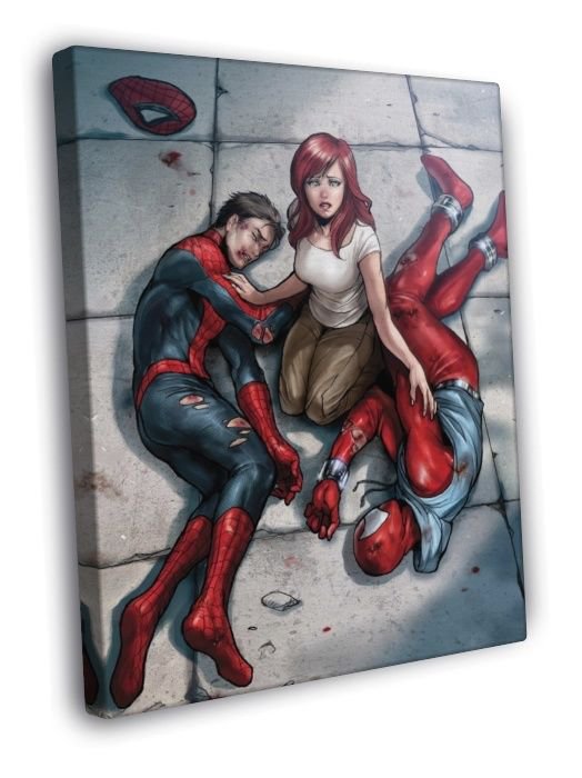 Mary Jane Watson Awesome Art  20x16 inch FRAMED CANVAS WALL PRINT