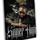 Maybach Music Group MMG Rick Ross Rapper Hip-Hop Rap  20x16 inch FRAMED CANVAS WALL PRINT