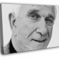 Leslie Nielsen Actor Comedian BW Portrait  20x16 inch FRAMED CANVAS WALL PRINT