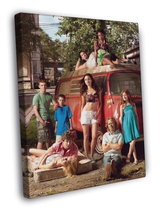 Shameless Characters Cast Series  20x16 inch FRAMED CANVAS WALL PRINT