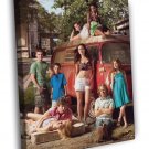 Shameless Characters Cast Series  20x16 inch FRAMED CANVAS WALL PRINT