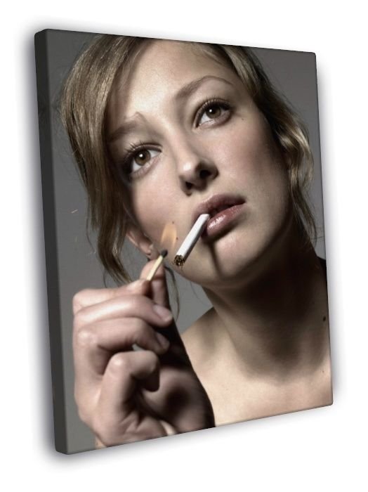 Alexandra Lara Beautiful Portrait Actress  20x16 inch FRAMED CANVAS WALL PRINT