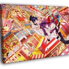 Catgirl Neko Beautiful Colorful Anime Manga  20x16 inch FRAMED CANVAS WALL PRINT