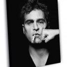 Joaquin Phoenix BW Portrait Fist Punch Handsome Rare  20x16 inch FRAMED CANVAS WALL PRINT