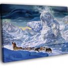 Arctic Iceberg Snow Fantasy Giant Amazing Painting  20x16 inch FRAMED CANVAS WALL PRINT