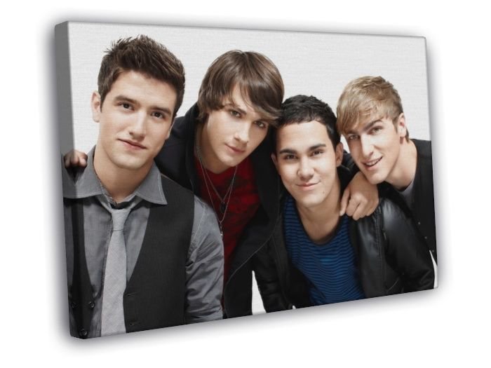 Big Time Rush Pop Band  20x16 inch FRAMED CANVAS WALL PRINT