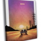 Drive Movie 2011 Sunset Car Road Cool Art  20x16 inch FRAMED CANVAS WALL PRINT