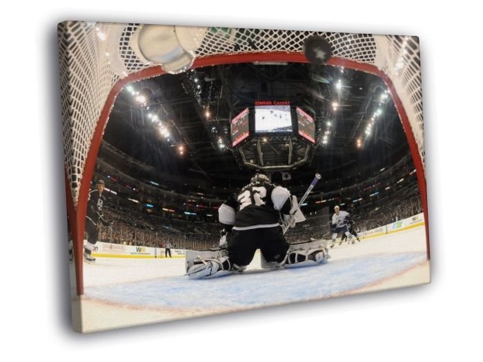 Jonathan Quick Los Angeles Kings Hockey  20x16 inch FRAMED CANVAS WALL PRINT