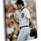 Justin Verlander Detroit Tigers Baseball Sport  20x16 inch FRAMED CANVAS WALL PRINT