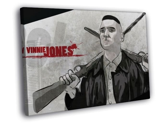 Vinnie Jones Art Actor Lock Stock Big Chris  20x16 inch FRAMED CANVAS WALL PRINT