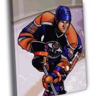 Wayne Gretzky Edmonton Oilers Painting Hockey  20x16 inch FRAMED CANVAS WALL PRINT