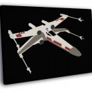 X-wing Starfighter Artwork Minimal Star Wars  20x16 inch FRAMED CANVAS WALL PRINT