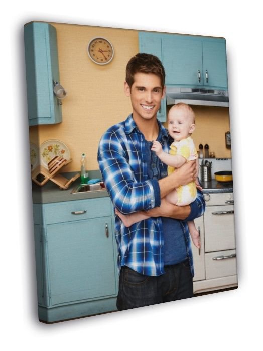 Baby Daddy Jean-Luc Bilodeau Cast Ben Wheeler Series  20x16 inch FRAMED CANVAS WALL PRINT