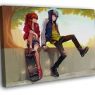 Evangelion 2.0 Asuka Langley Soryu Kaworu Nagisa Anime  20x16 inch FRAMED CANVAS WALL PRINT