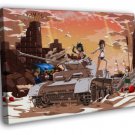 Girls und Panzer Strike Witches Tomoko Anime Manga Art  20x16 inch FRAMED CANVAS WALL PRINT