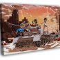 Girls und Panzer Strike Witches Tomoko Anime Manga Art  20x16 inch FRAMED CANVAS WALL PRINT
