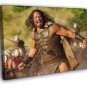 Hercules Dwayne Johnson Scream Amazing Movie  20x16 inch FRAMED CANVAS WALL PRINT