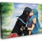 Naruto Uchiha Itachi Girl Blue Hair Cute Anime Manga  20x16 inch FRAMED CANVAS WALL PRINT